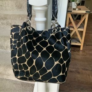 MAURIZIO TAIUTI |  Made In Italy | Pony Hair | Giraffe Print